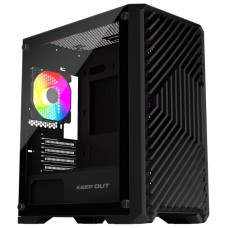 CAJA MICROATX XC-220 GLASS ARGB KEEPOUT (Espera 4 dias)